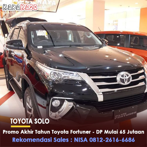 toyota foruner dp 65 jutaan solo