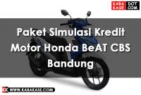 Paket Simulasi Kredit Motor Honda BeAT CBS Bandung