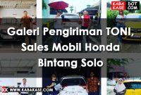 Galeri Pengiriman TONI, Sales Mobil Honda Bintang Solo