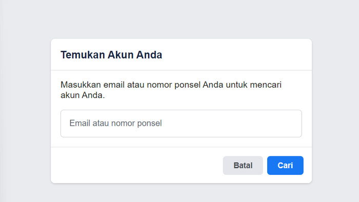 akun fb tidak masuk