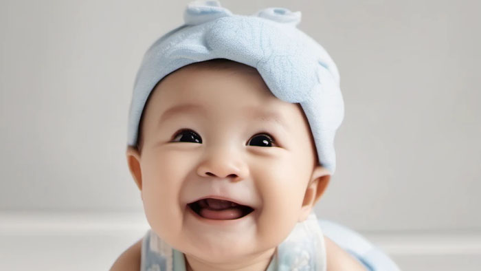bayi ketawa