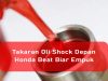 Takaran Oli Shock Depan Honda Beat Biar Empuk